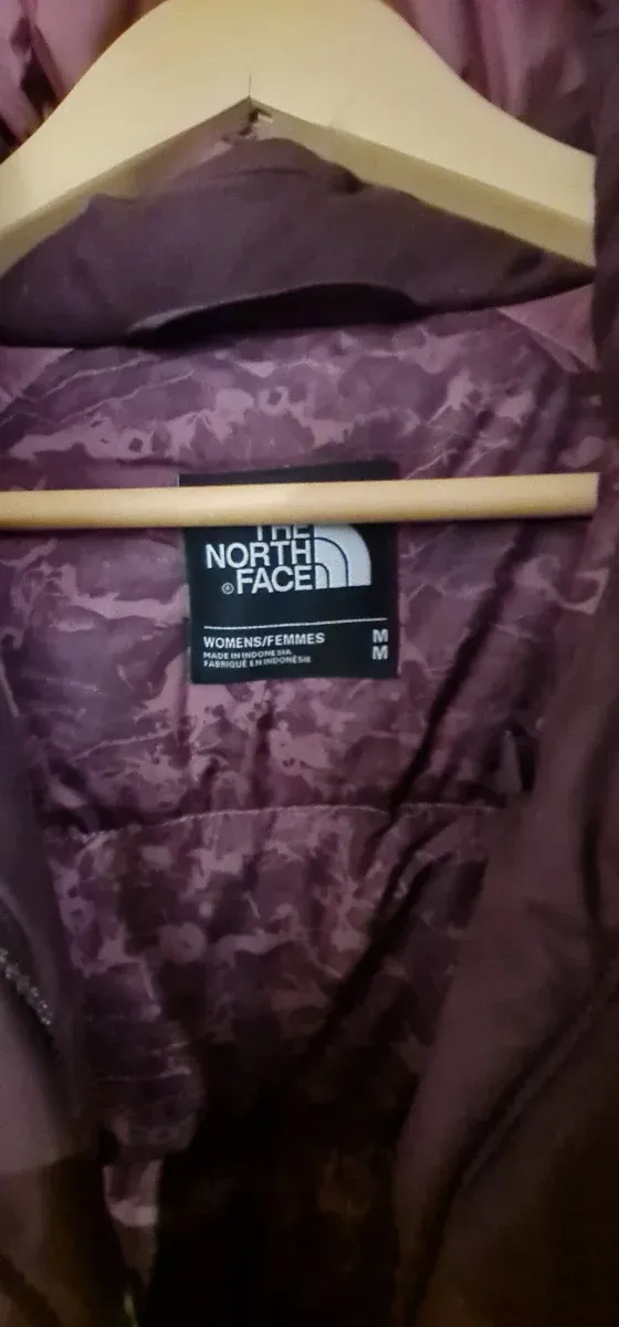 The North Face plumas ganso mujer talla M, vino