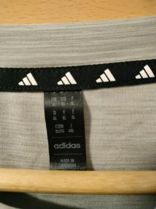 Camiseta Adidas gris manga corta