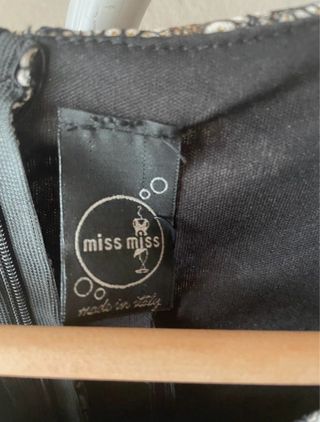 Miss Miss Abito donna nero e oro