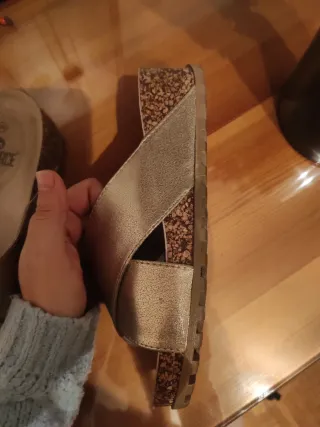 Sandalias La Pierce Mujer Talla 38 Doradas