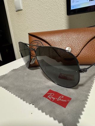 Gafas Ray-Ban Aviator Polarizadas Negras