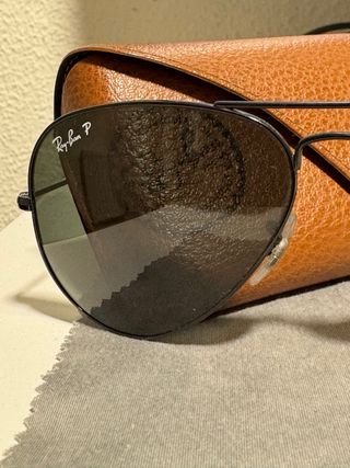 Gafas Ray-Ban Aviator Polarizadas Negras