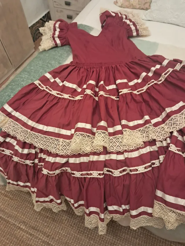 Vestido Rociero Antiguo Talla 40-42