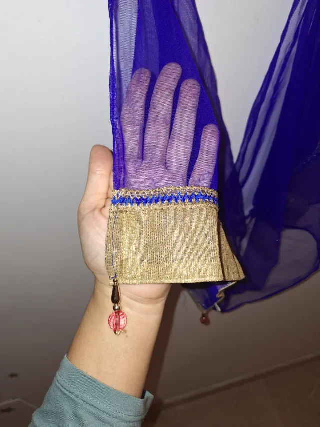 Traje Sari Indio Rosa y Morado