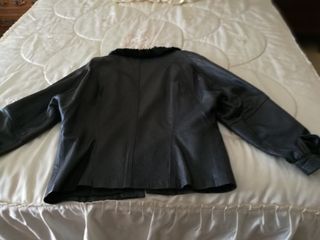 Chaqueta de napa con cuello de pelo