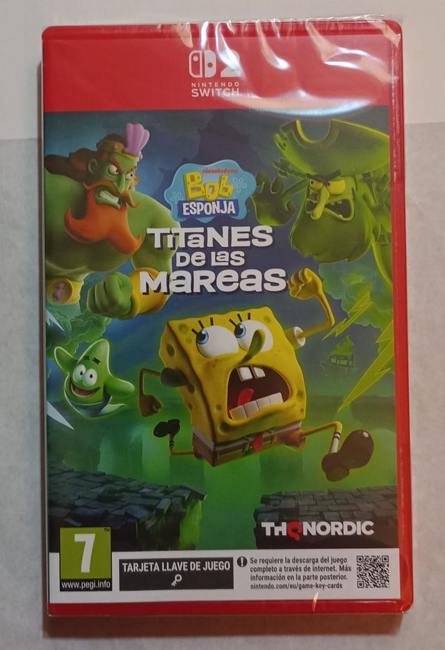 Bob Esponja Titanes de las Mareas Switch 2 nuevo
