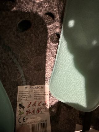 Casco Hípica Niña Azul Triángulos