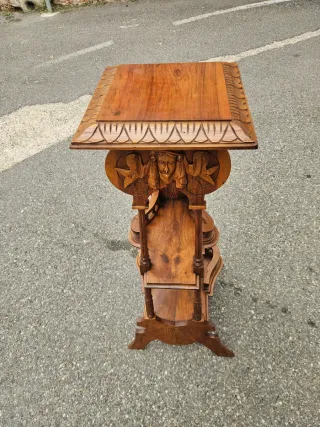 Colonna etagere portabusto portavaso antico