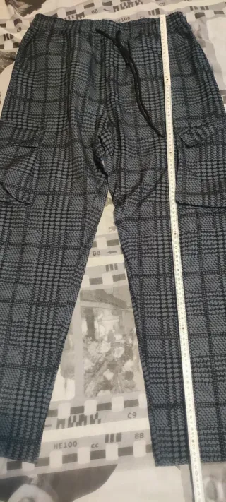 Pantalón L de verano a cuadros