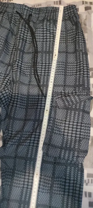 Pantalón L de verano a cuadros