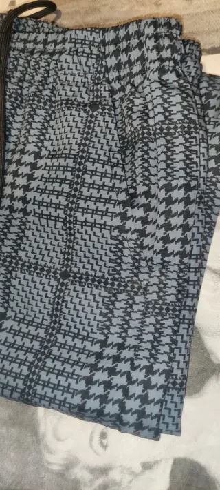 Pantalón L de verano a cuadros