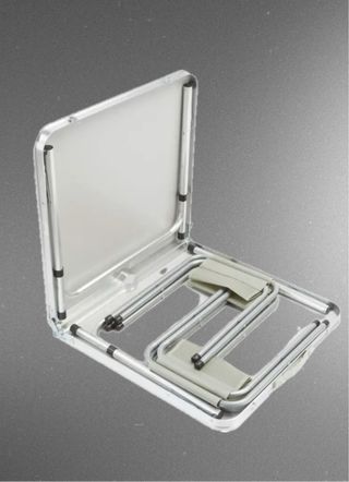 Tavolo pieghevole e 4 sedie da campeggio in alluminio