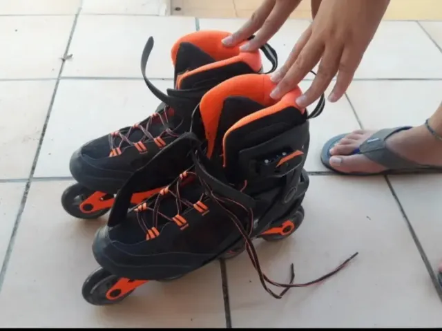 Patines en Línea oxelo Negros y Naranjas