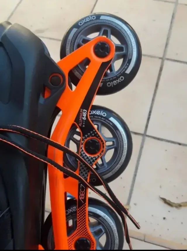 Patines en Línea oxelo Negros y Naranjas