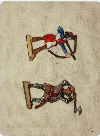 Soldatini Del Prado in metallo n.44 pezzi