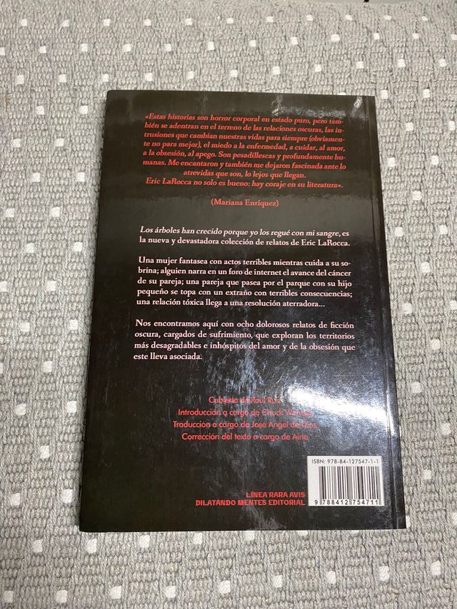 Los árboles han crecido porque yo los regué con...