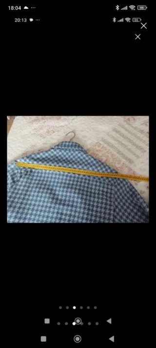 Chaqueta cuadros azul y blanco