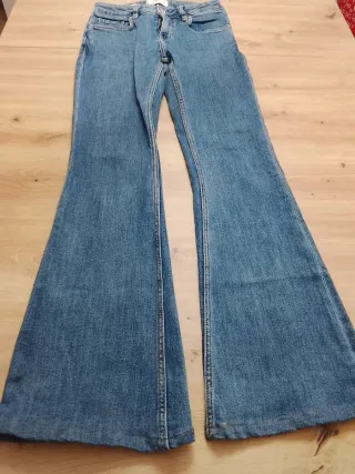 Vaqueros mujer azules