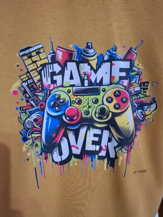 Sudadera vintage amarilla con cremallera