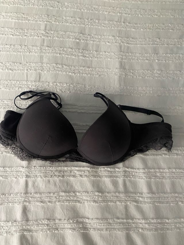 Women'secret sujetador gris encaje