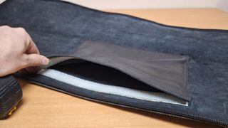 Funda para cañas de pescar de piel