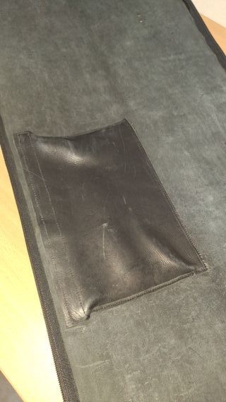 Funda para cañas de pescar de piel