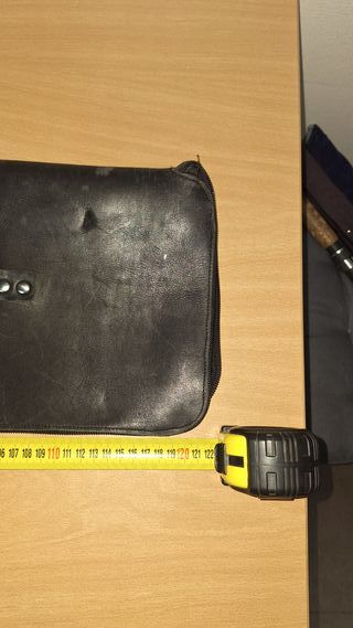 Funda para cañas de pescar de piel