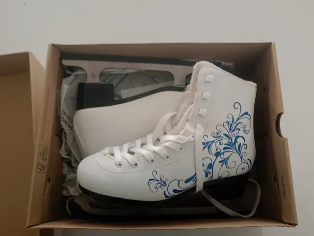 Patines de hielo blancos con diseño Talla 37/38