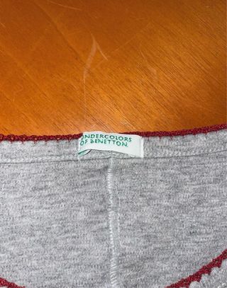 Vestaglia Benetton con renna e fiocchi di neve