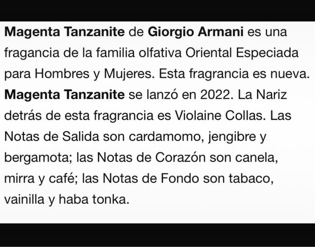 Perfume Privé Magenta Eau de Parfum