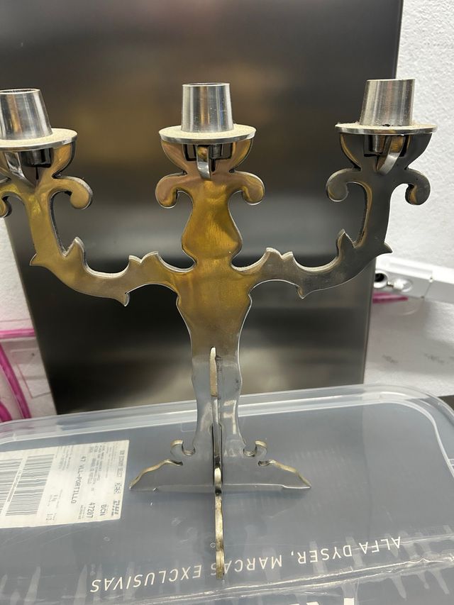 Candelabro Portavelas Alpaca