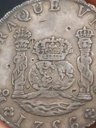 Moneda 8 Reales 1756