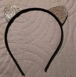 Diadema orejas gato brillantes