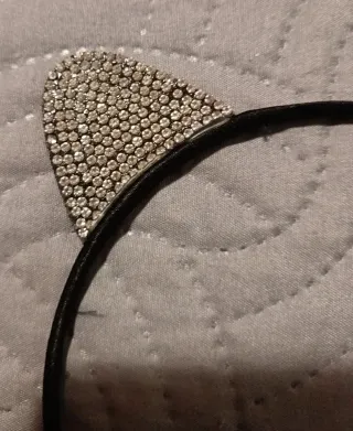Diadema orejas gato brillantes