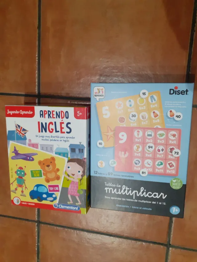 Juegos Clementoni y Diset: Inglés y Multiplicar