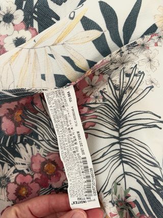 Top Zara Estampado Flores