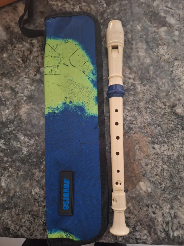 Flauto dolce e custodia da trasporto