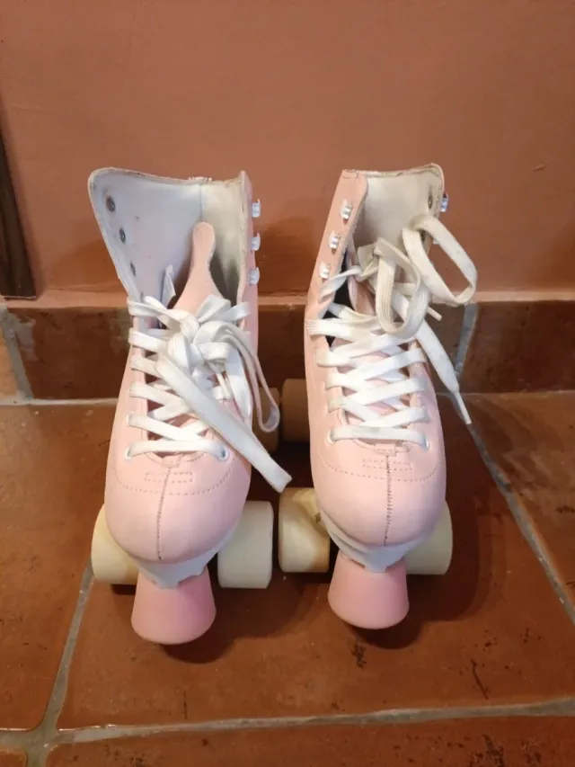 Patines de 4 ruedas rosas Oxelo talla 34.