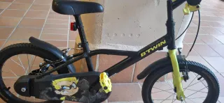 Bicicleta Infantil Btwin Dark Hero 500 Negra