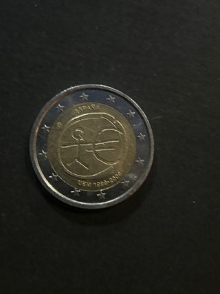 Moneda 2 euros conmemorativa España 1999-2009