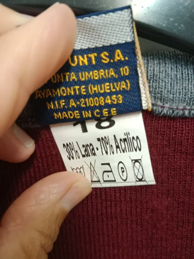 Jersey uniforme La Salle Talla 18