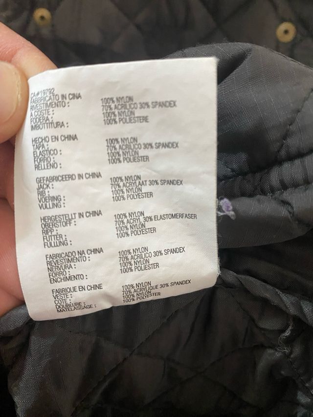 Giacca Timberland trapuntata verde taglia S