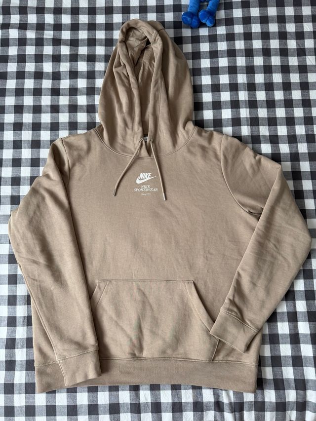 Sudadera Nike Beige con Capucha