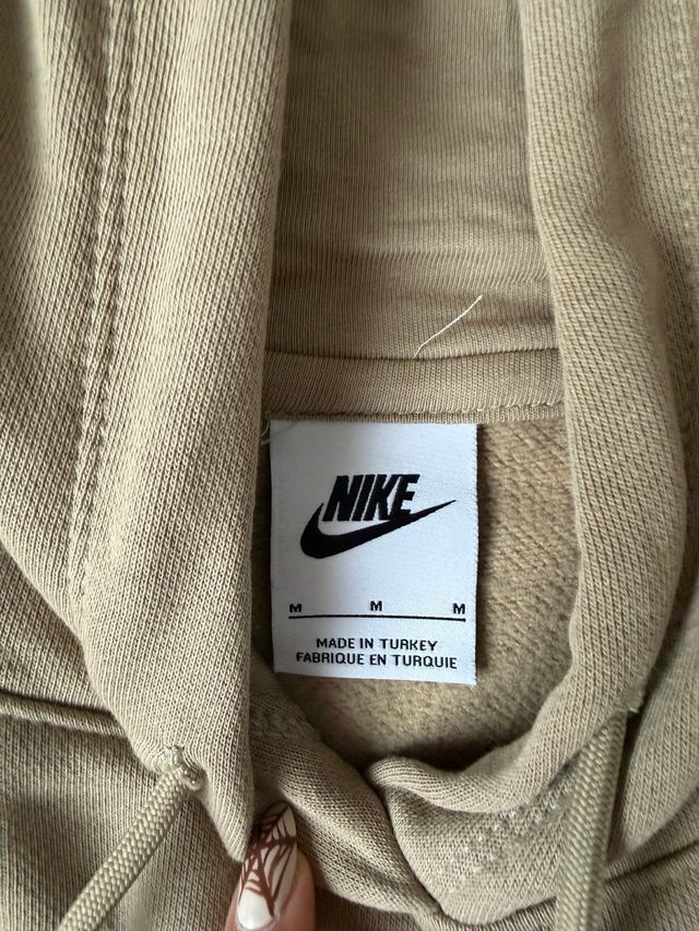 Sudadera Nike Beige con Capucha