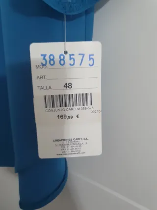 Traje azul Carfi para eventos