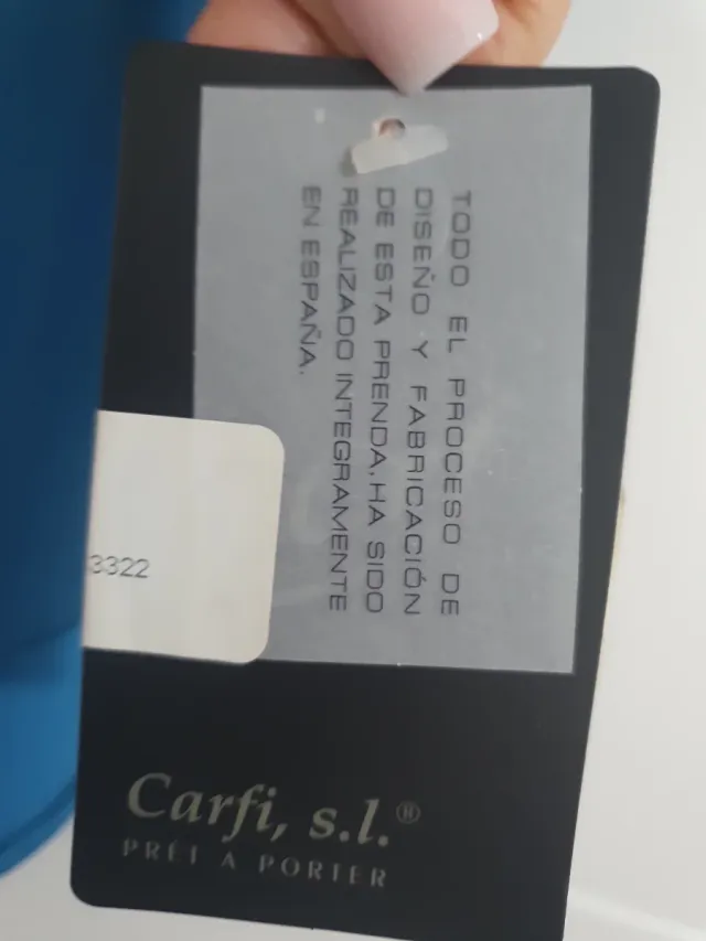 Traje azul Carfi para eventos