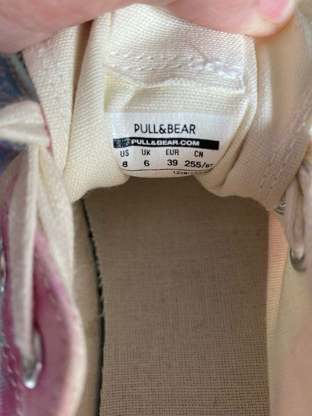 Zapatillas plataforma tie dye