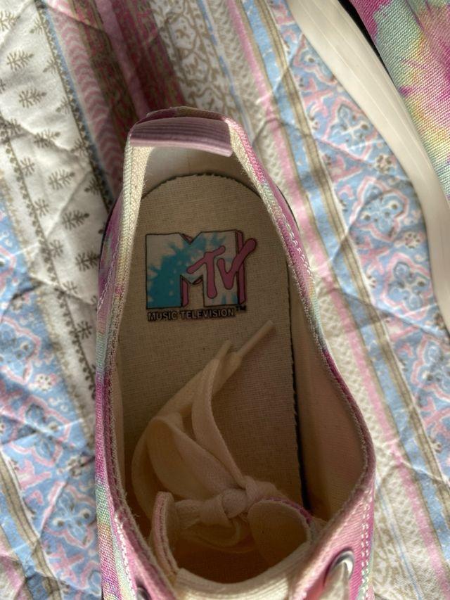 Zapatillas plataforma tie dye