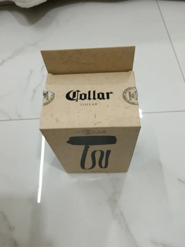 Collare in ecopelle nero