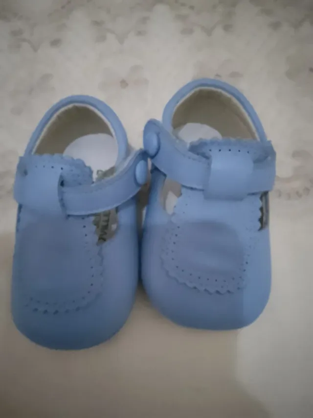 Zapatitos de bebé azul Talla 15